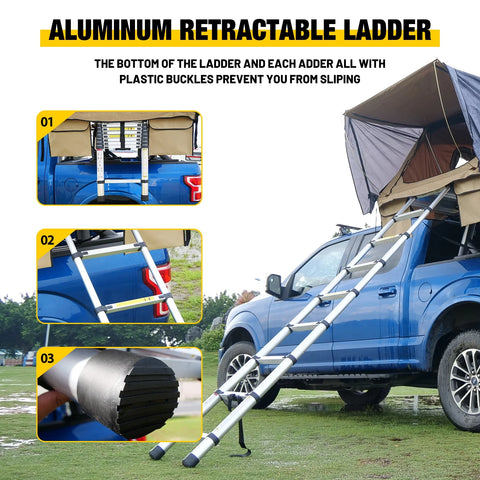 Universal Hardshell Roof Top Tent Outdoor Camping Rooftop Tent Waterproof