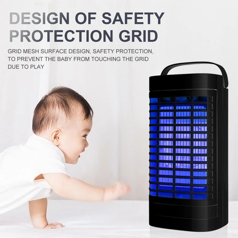 Hanging Bug Zapper - Hanging Electronic Insect Killer with Mosquito Lamp for Indoor Use