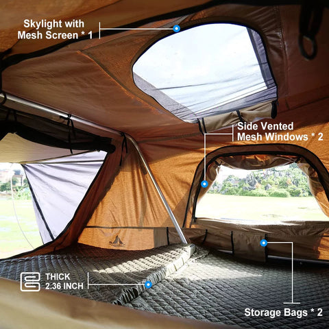 Universal Hardshell Roof Top Tent Outdoor Camping Rooftop Tent Waterproof