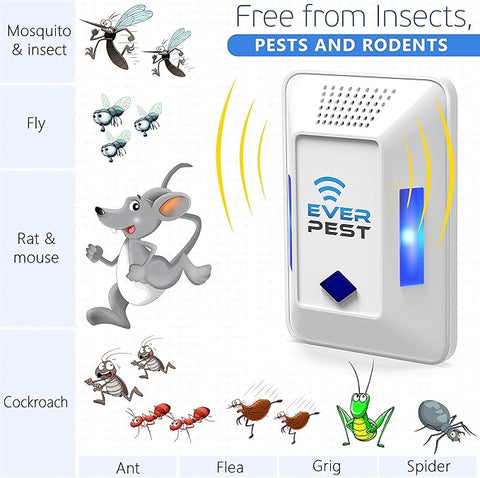 Ultrasonic Pest Repeller Plug-in - Electronic Insect Control Device 2 pack