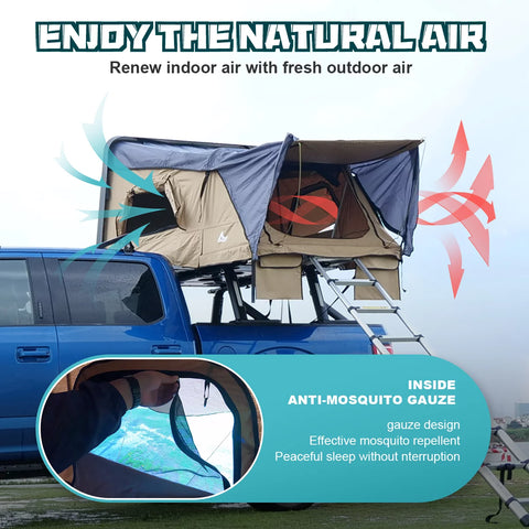 Universal Hardshell Roof Top Tent Outdoor Camping Rooftop Tent Waterproof