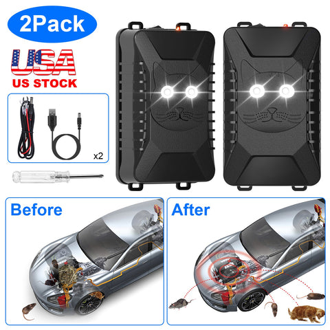 Ultrasonic Rodent Mouse Repellent Under Hood 2 Wildcat