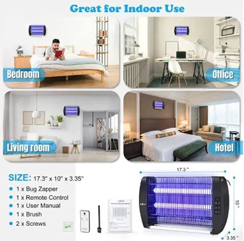Remote Control Bug Zapper- Ultraviolet Insect Exterminator