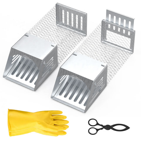 Rat Mouse Trap Cage 2Pcs Humane No Assembly