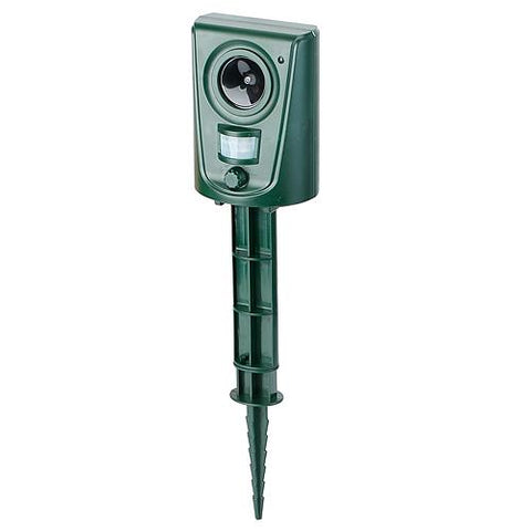 Ultrasonic Animal Repeller Waterproof - Motion Sensor and LED Flashing Lights by Lakeforest