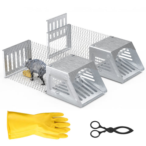 Rat Mouse Trap Cage 2Pcs Humane No Assembly
