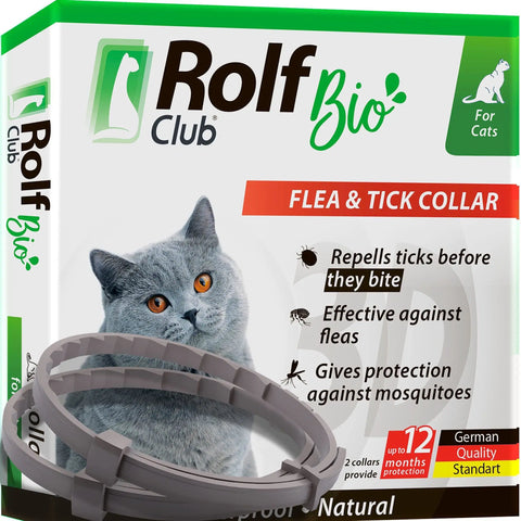 Natural Flea Collar for Cats - 12 Months Control, Essential Oil Repellent (1 Count)