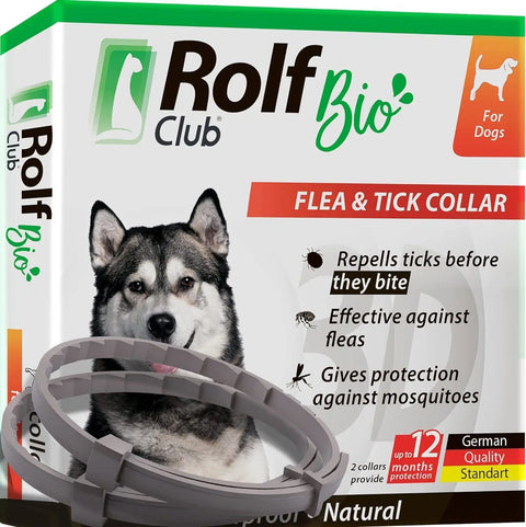 Natural Flea and Tick Collar for Dogs - 6 Months Control, Essential Oil Repellent (1 Pack, 2 Count)