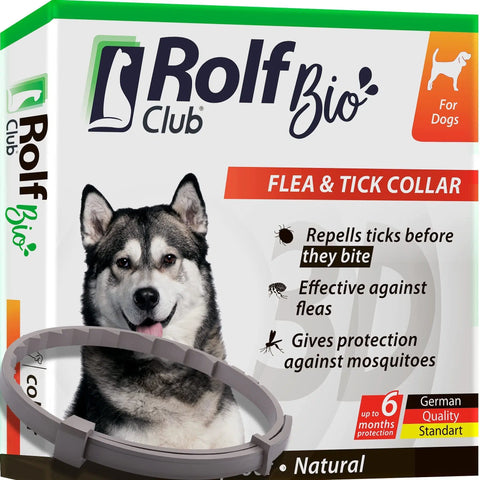 Natural Flea and Tick Collar for Dogs - 6 Months Control, Essential Oil Repellent (Pack of 1)