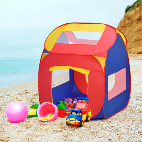 portable playtent house toy on the beach