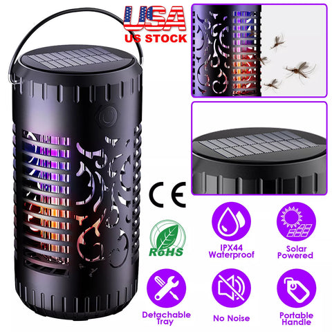Solar Garden Bug Zapper Lamp - Insect Killer Torch by LakeForest