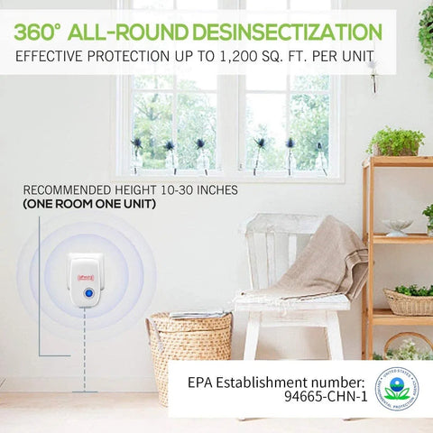 Ultrasonic Pest Repeller - 6-Pack Electronic Plug-in for Indoor Pest Control