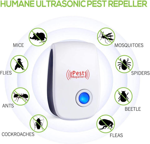 Ultrasonic Pest Repeller - 6-Pack Electronic Plug-in for Indoor Pest Control