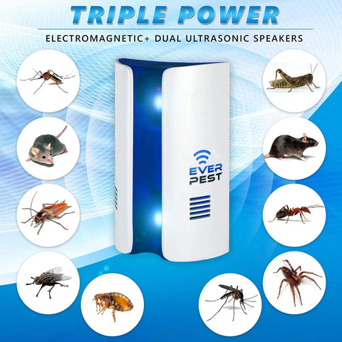 Ultrasonic Plug-in Pest Repeller - Electronic Insect Control Defender (1-Pack)