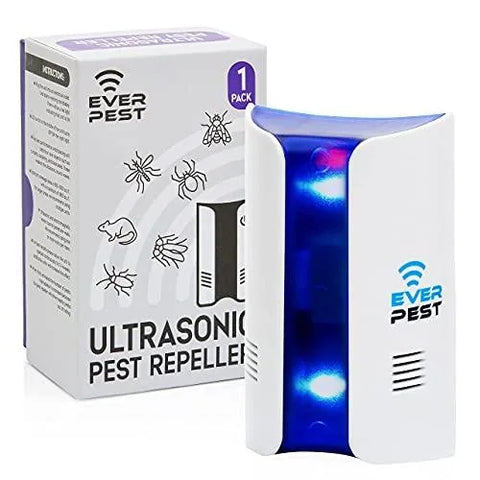 Ultrasonic Plug-in Pest Repeller - Electronic Insect Control Defender (1-Pack)