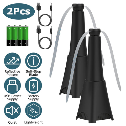 Repellent Trap Fly Fan Rechargeable Battery 2 Reflective