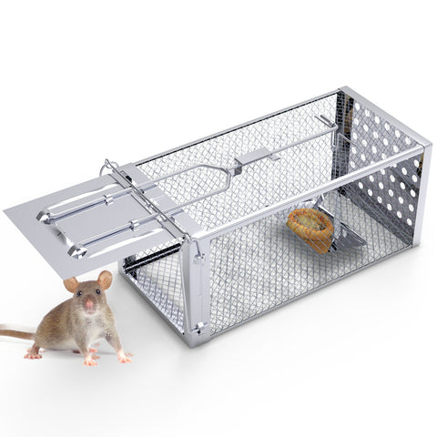 iMounTEK Single Door Rat Trap Cage – Humane Rodent Trap Indoor/Outdoor
