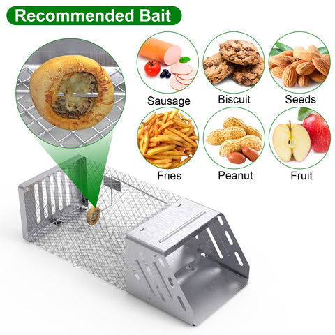 iMounTEK Automatic Continuous Rat Trap – Single Door Humane Live Cage