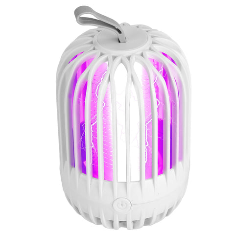 iMounTEK 900V Cordless Bug Zapper – USB-C Rechargeable Night Light (White)