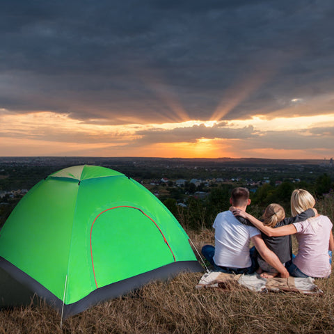 iMounTEK 4-Person Pop Up Tent – Instant Setup Waterproof (Green)