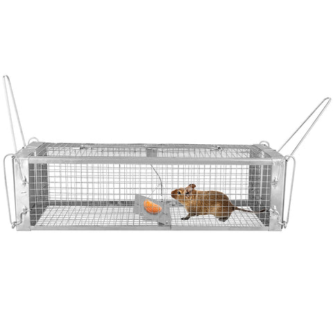 iMounTEK Dual Door Rat Trap Cage – Dense Mesh Zinc Plated
