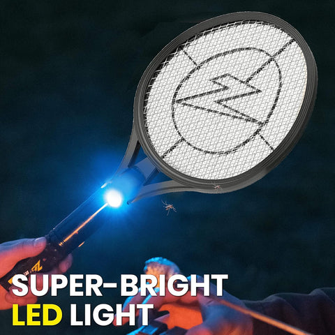 Bug Zapper Rechargeable Bug Zapper Racket, 4,000 Volt, USB Charging Cable