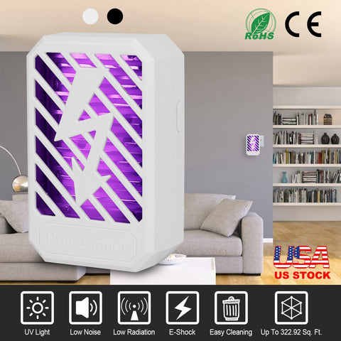 iNOVA Indoor Plug-In Bug Zapper – UV Mosquito Killer Lamp (White)