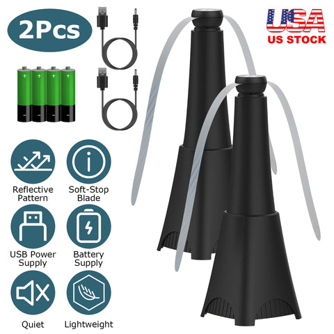 Repellent Trap Fly Fan Rechargeable Battery 2 Reflective