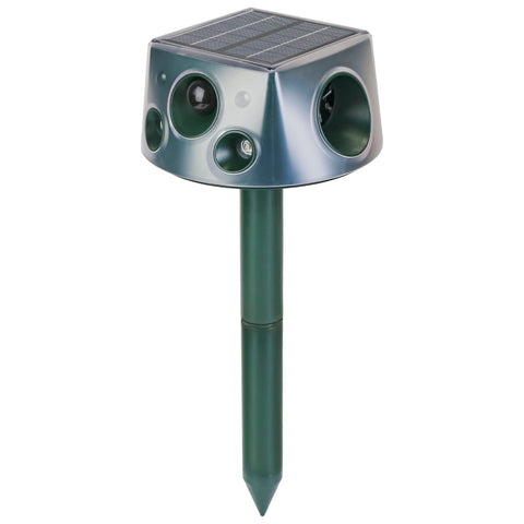 LakeForest Solar Ultrasonic Animal Repeller – 3 Modes Motion Sensor & Vibration