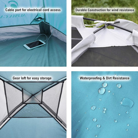 3/4 Person Camping Dome Tent with Carry Bag, Lightweight Waterproof Portable Backpacking Tent for Outdoor Camping/Hiking