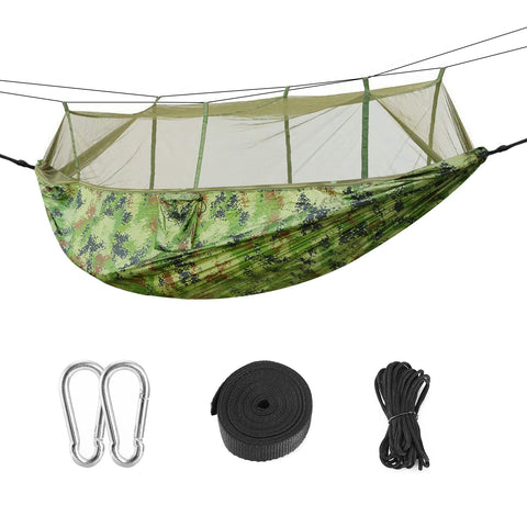 iMounTEK 2-Person Hammock with Mosquito Net – 600lbs (Camouflage)