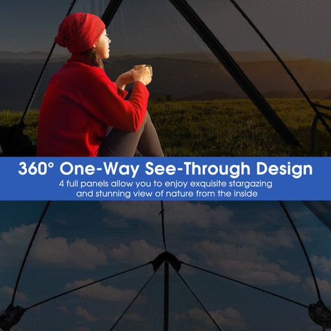 Pop-Up Camping Tent for 2-3 People with Carry Bag and Rainfly for Backpacking Hiking Trip