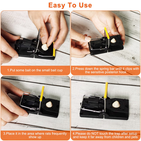 iMounTEK 6-Pack Mouse Snap Traps – Reusable Pest Control