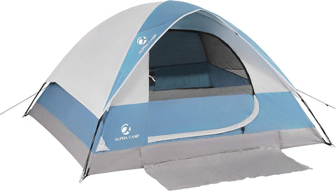 3/4 Person Camping Dome Tent with Carry Bag, Lightweight Waterproof Portable Backpacking Tent for Outdoor Camping/Hiking