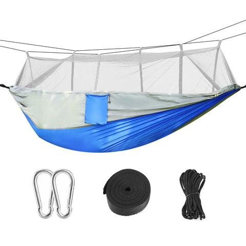 iMounTEK 2-Person Hammock with Mosquito Net – 600lbs (Grey)