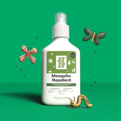 Hello Bello Mosquito Repellent, Made with Natural Lemongrass and Peppermint Oils, 6.7 oz