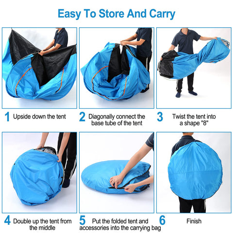 iMounTEK 4-Person Pop Up Tent – Instant Setup Waterproof (Green)
