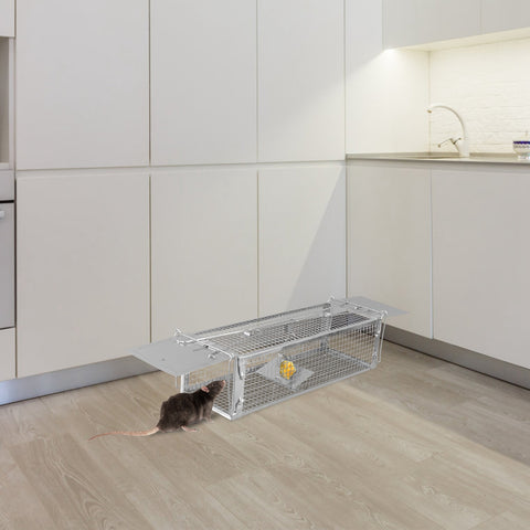 iMounTEK Dual Door Rat Trap Cage – Dense Mesh Zinc Plated