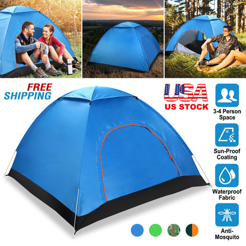 iMounTEK 4-Person Pop Up Tent – Instant Setup Waterproof (Green)