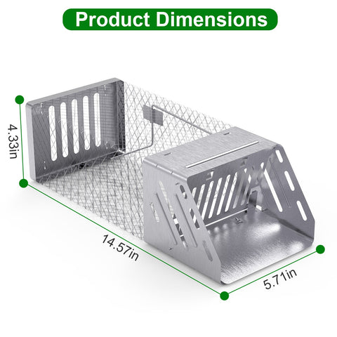 iMounTEK Automatic Continuous Rat Trap – Single Door Humane Live Cage