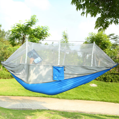 iMounTEK 2-Person Hammock with Mosquito Net – 600lbs (Grey)