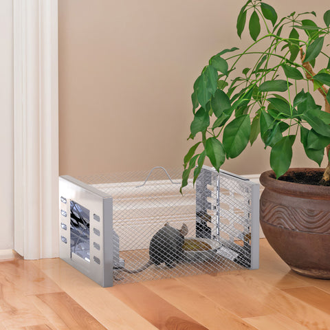 iMounTEK 2-Pack Humane Rat Trap Cage – Automatic Continuous Catch & Release
