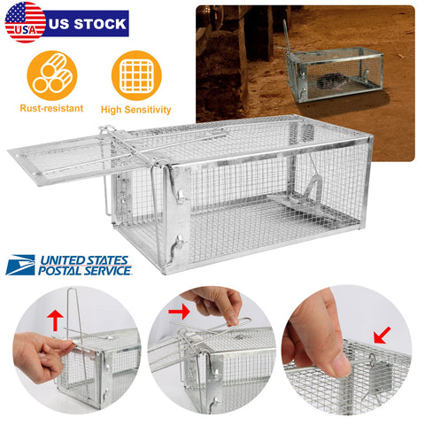 Humane Rat Trap Cage – Galvanized Iron with U-Shaped Rod