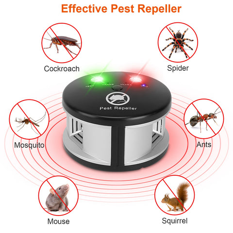 iMounTEK 360° Ultrasonic Pest Repeller – Pressure Wave Plug-In