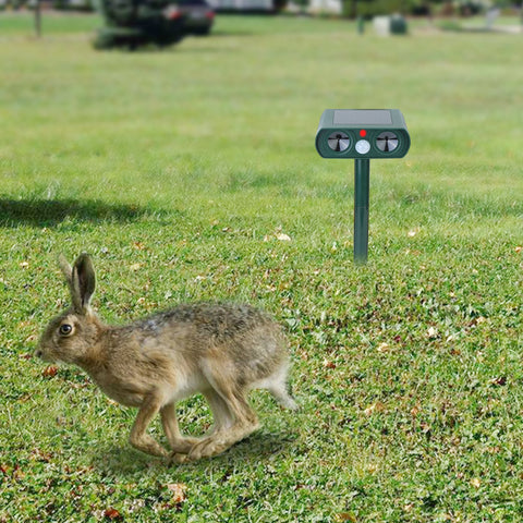 Solarek Ultrasonic Animal Repeller – Solar Powered IPX4 Waterproof