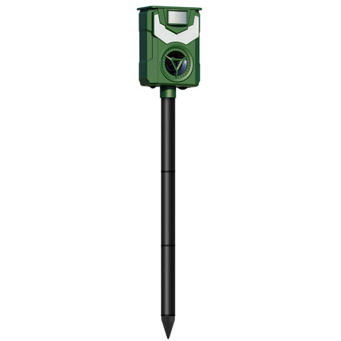 LakeForest Solar Animal Repeller with Flame Light – USB & PIR Sensor