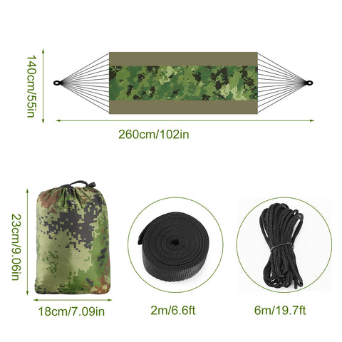 iMounTEK 2-Person Hammock with Mosquito Net – 600lbs (Camouflage)