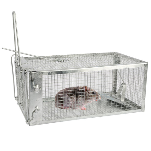 Humane Rat Trap Cage – Galvanized Iron with U-Shaped Rod