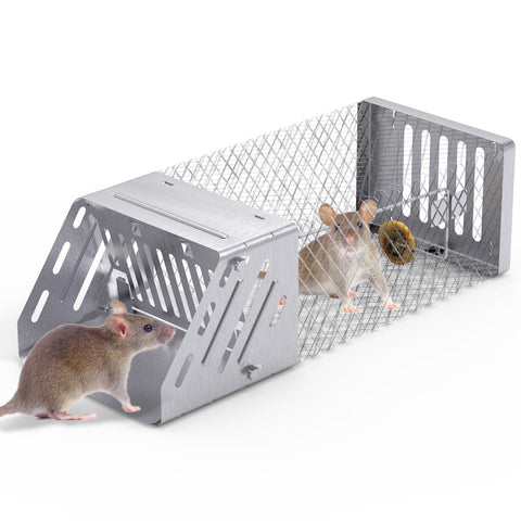 iMounTEK Automatic Continuous Rat Trap – Single Door Humane Live Cage
