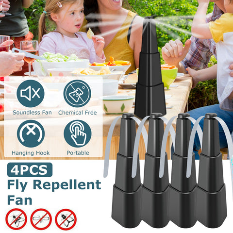 iMounTEK 4-Pack Fly Repellent Fan – Battery Powered Table Top